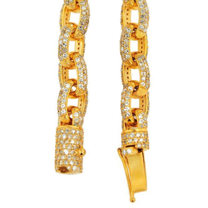 Custom DIAMOND CABLE LINK CHAIN with Diamond Barrel Lock - Johnny Dang & Co