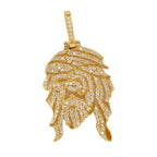 JDP0626182 - DIAMOND JESUS FACE PENDANT - Johnny Dang & Co