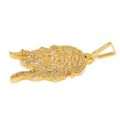 JDP0626182 - DIAMOND JESUS FACE PENDANT - Johnny Dang & Co