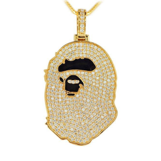 JDP1102173 - CUSTOM DIAMOND BATHING APE (BAPE) PENDANT - Johnny Dang & Co