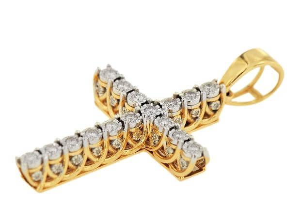 JDTK-P11211728-FD--Custom Diamond Cross Pendant - Johnny Dang & Co