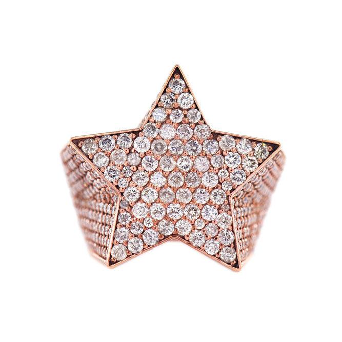 1JDR23.3 - CUSTOM DIAMOND STAR RING - Johnny Dang & Co