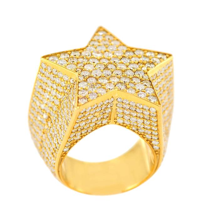 1JDR24.2 - CUSTOM DIAMOND STAR RING - Johnny Dang & Co