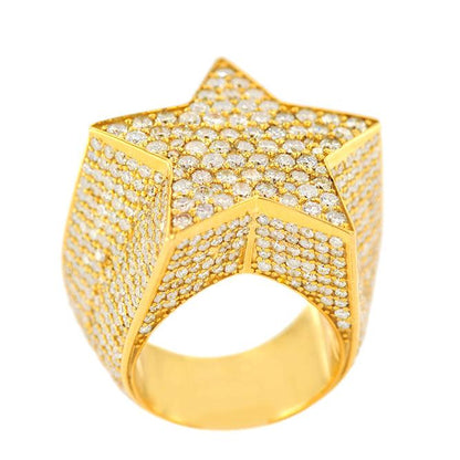 1JDR24.2 - CUSTOM DIAMOND STAR RING - Johnny Dang & Co