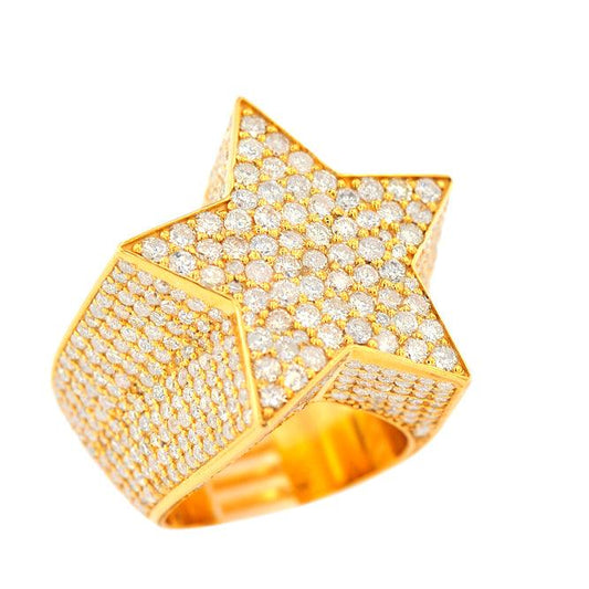 1JDR24.2 - CUSTOM DIAMOND STAR RING - Johnny Dang & Co