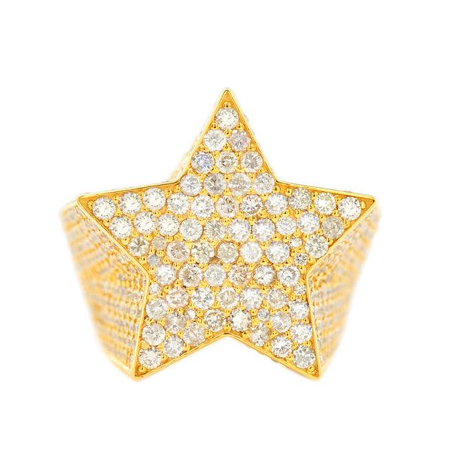 1JDR24.2 - CUSTOM DIAMOND STAR RING - Johnny Dang & Co