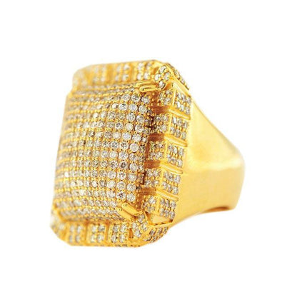 JDR55402 - CUSTOM DIAMOND SIGNET RING - Johnny Dang & Co