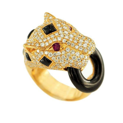 JDR627172- DIAMOND CHEETAH RING - Johnny Dang & Co