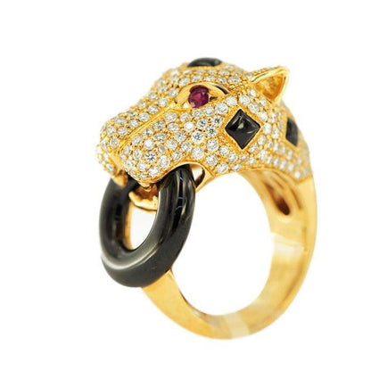 JDR627172- DIAMOND CHEETAH RING - Johnny Dang & Co