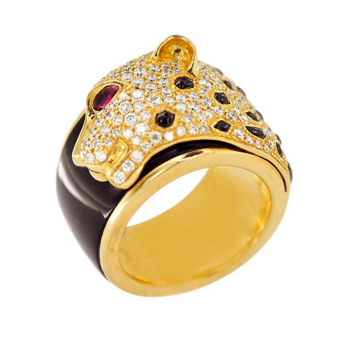 1JDR627177 - DIAMOND CHEETAH RING - Johnny Dang & Co