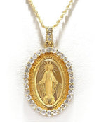 Custom Diamond Miraculous/ Maria Pendant - Johnny Dang & Co