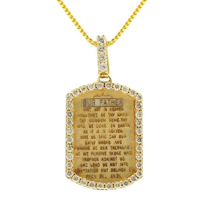 JDTK-P170823-020 Custom Diamond "The Lord's Prayer" Pendant - Johnny Dang & Co