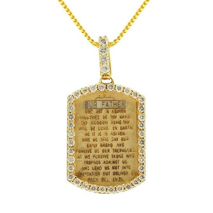 JDTK-P170823-020 Custom Diamond "The Lord's Prayer" Pendant - Johnny Dang & Co
