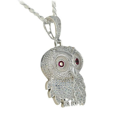 SILVER WISE OWL PENDANT - Johnny Dang & Co