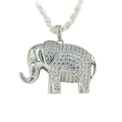 SILVER ELEPHANT PENDANT - Johnny Dang & Co