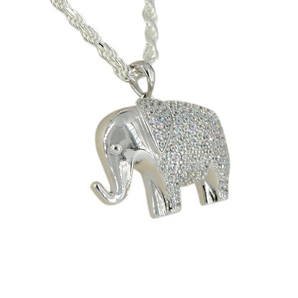SILVER ELEPHANT PENDANT - Johnny Dang & Co
