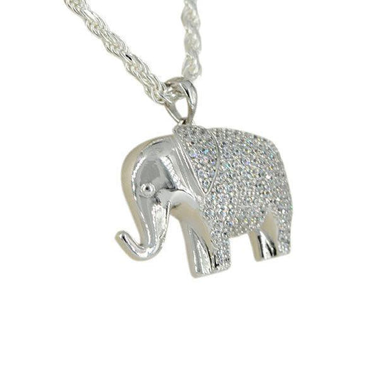 SILVER ELEPHANT PENDANT - Johnny Dang & Co
