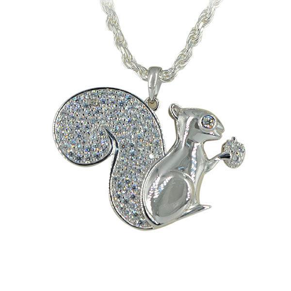 SILVER SQUIRREL PENDANT - Johnny Dang & Co