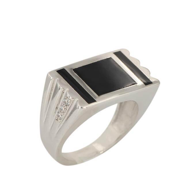 SILVER ONYX RING - Johnny Dang & Co