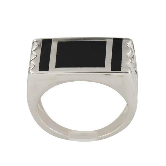 SILVER ONYX RING - Johnny Dang & Co