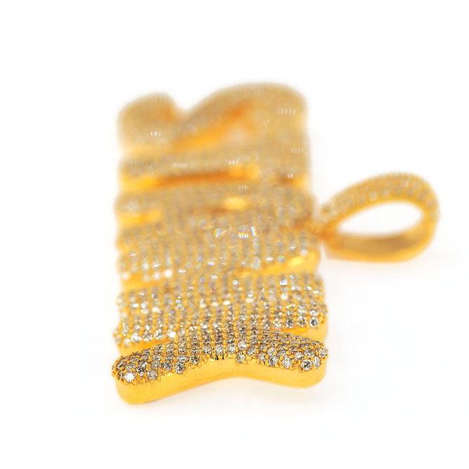 CUSTOM DIAMOND BUBBLE STANK PENDANT - Johnny Dang & Co