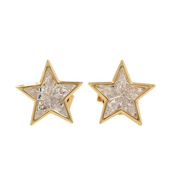 VDE25362 - Diamond Star Earrings - Johnny Dang & Co