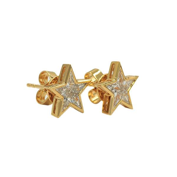 VDE25362 - Diamond Star Earrings - Johnny Dang & Co