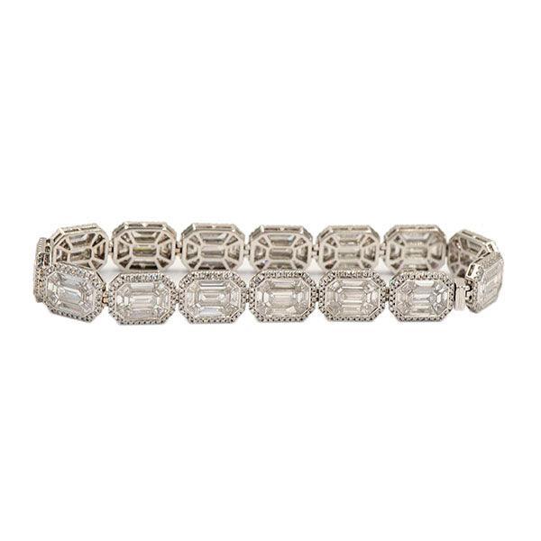 VDB004 - 18K 11.17ct VS Bracelet - Johnny Dang & Co