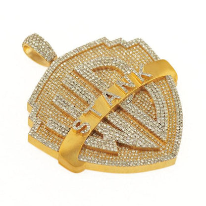 CUSTOM DIAMOND WB STANK PENDANT - Johnny Dang & Co