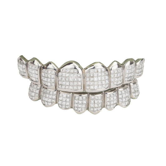 18K VS Invisible Set Diamond Grillz - Johnny Dang & Co